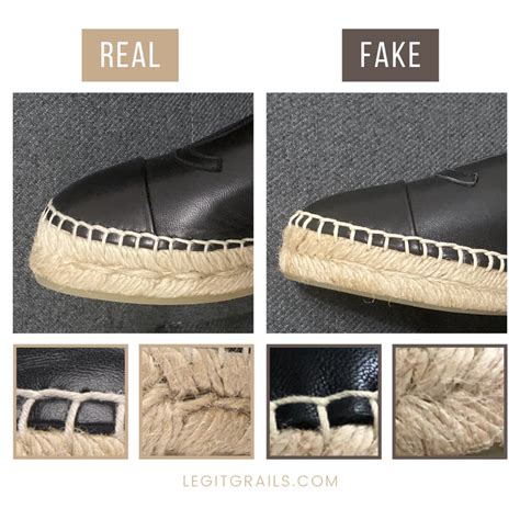 chanel espadrilles fake vs real